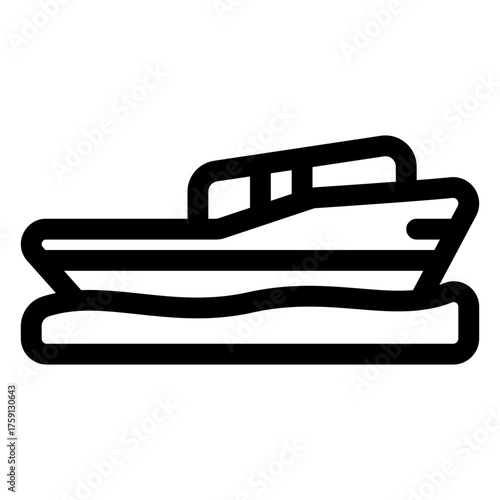 Speed boat icon