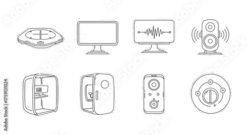 immersive telepresence setup illustrating remote collaboration technology for virtual meetings in futuristic workplace fostering teamwork communication