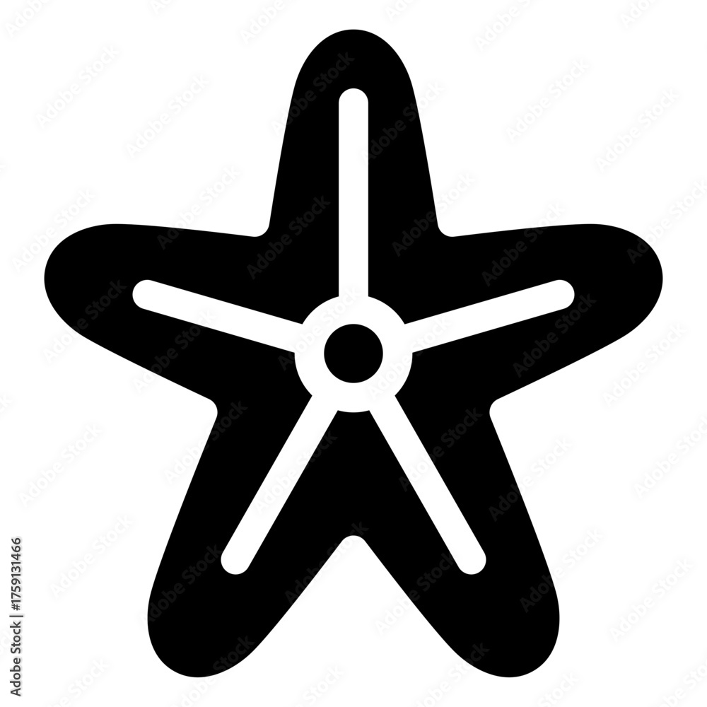 Obraz premium Starfish icon