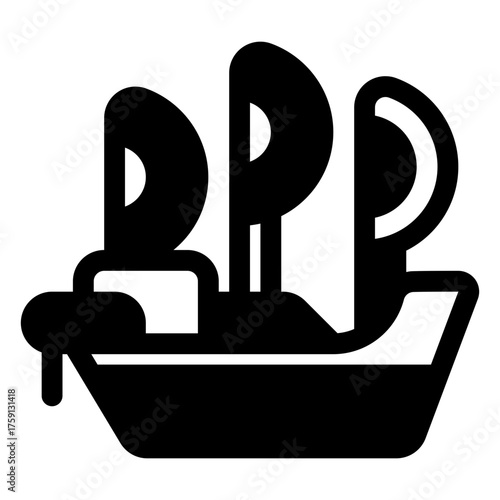 Pirate ship icon