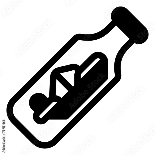 Ship in a bottle icon