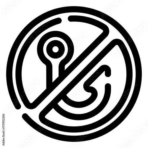 No fishing icon