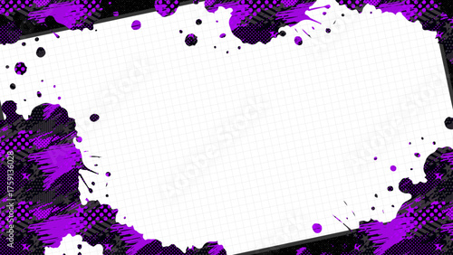 ポップアート風の背景フレーム