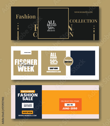 Flash sale facebook cover page timeline web ad banner template with photo place modern layout dark blue background and green shape and text design