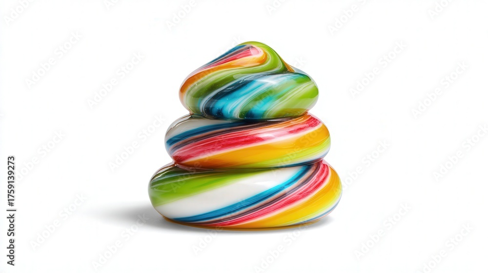 custom made wallpaper toronto digitalMini candy swirl tower isolated on white background