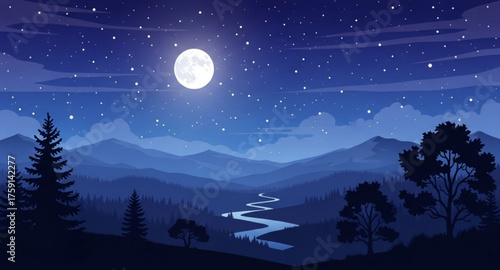 winter forest landscape