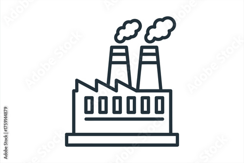 Factory icon line art