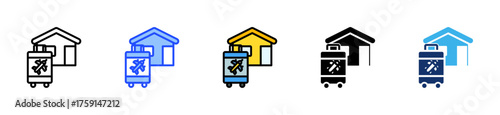 Staycation Icon Collection With Multiple Styles