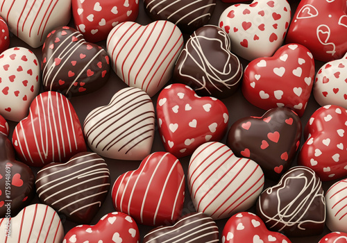 Sweeten your designs with delicious heart shaped chocolates, perfect for Valentine's Day promotions and romantic celebrations