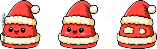 Cute cartoon christmas cake for the holiday season kawaii vibe festive environment joyful viewpoint