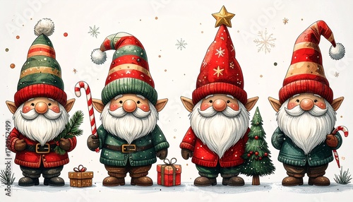 Christmas Gnomes Trio

