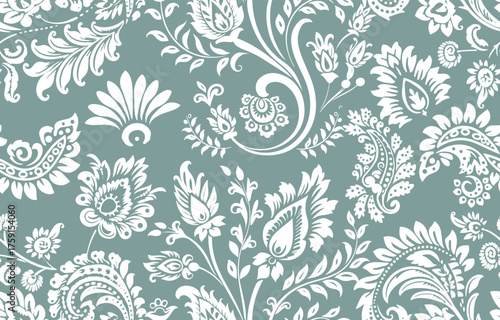 Motifs Ikat floral paisley embroidery floral. ikat ethnic Saree Sarong oriental pattern traditional.Ikat embroidery style abstract embroidery design for texture,fabric,clothing,wrapping,decoration	
