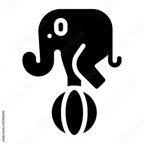 elephant glyph icon