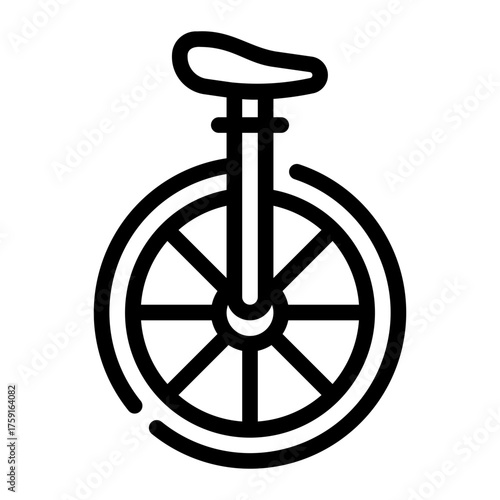 unycicle line icon