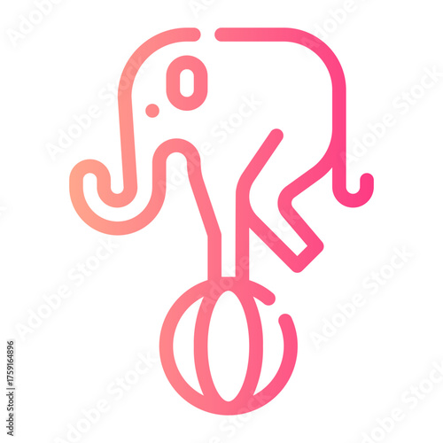 elephant gradient icon