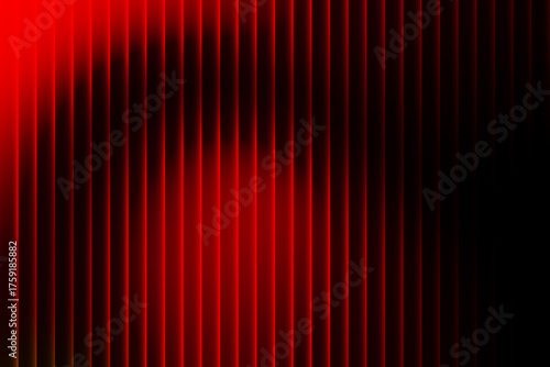 Vertical red lines on a black background, abstract gradient composition with optical depth, minimalist digital art for modern design, science, and tech-inspired visuals.