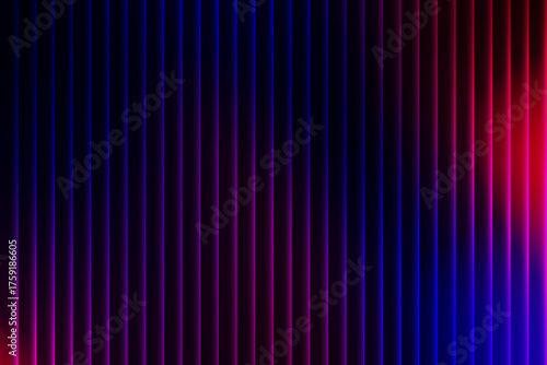 Vibrant vertical gradient lines in abstract harmony, transitioning from deep blue and purple to vivid red and pink. A modern optical composition for design and decor.