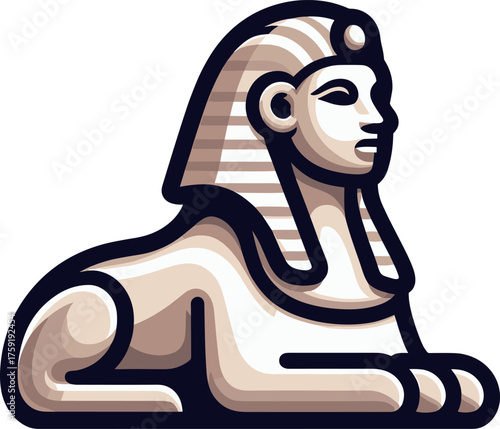 シンプルなスフィンクスのイラスト