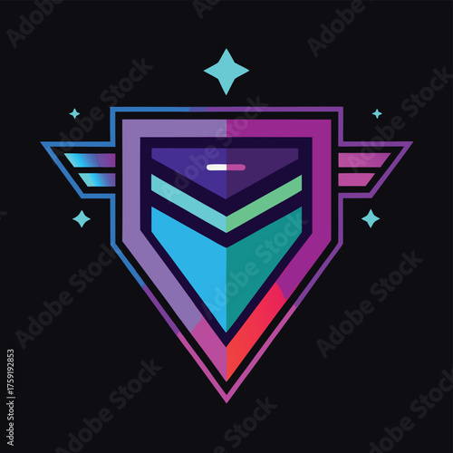 futuristic holographic banner design.eps