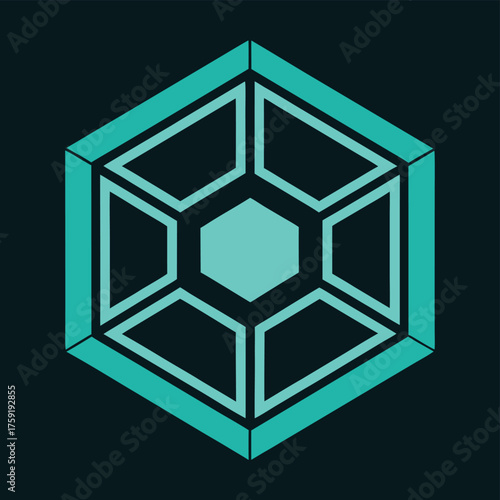 futuristic hexagonal tech pattern .eps
