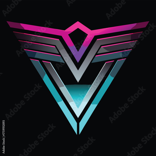 futuristic metallic gradient post.eps