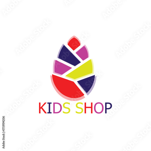 A colorful logo of a children's equipment store