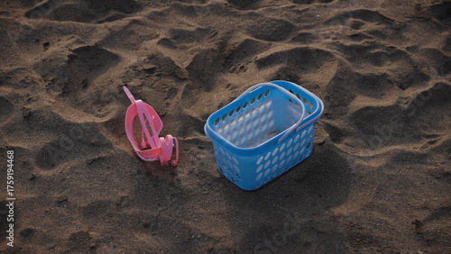 beach toys on the beach