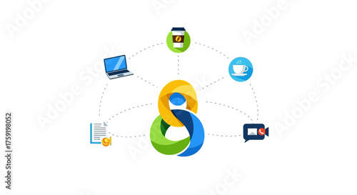 Enhance business communication with modern tools like video conferencing, documents, and coffee breaks using a unified digital workspace solution