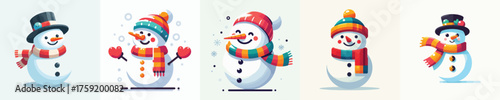 vector of a snowman
