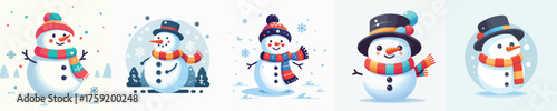 vector of a snowman