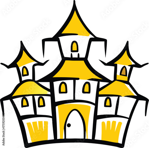 creepy victorian mansion with ornate balconies  ha (1).eps