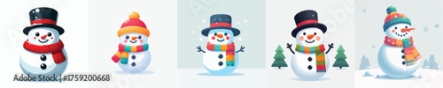 vector of a snowman