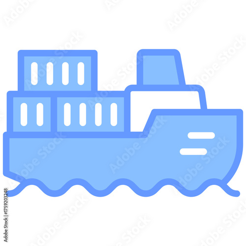 Sea Freight  Icon