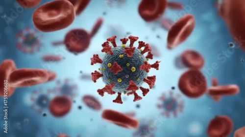 3D Animation of Influenza A Virus Infection Process