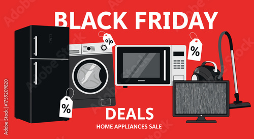 Black Friday home appliances sale Refrigerator washer microwave TV vacuum