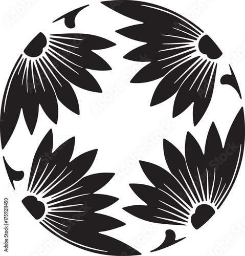 vector floral ornament mandala design vector art
