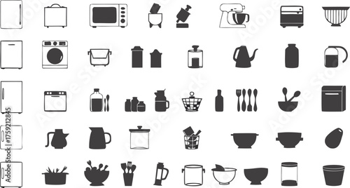 set of different type of kitchen tools