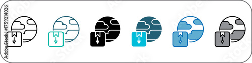 Import Icon Single Pack Illustration