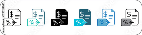Tariff Icon Single Pack Illustration