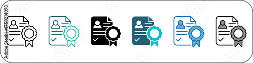 License Icon Single Pack Illustration