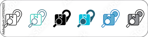 Customs Icon Single Pack Illustration