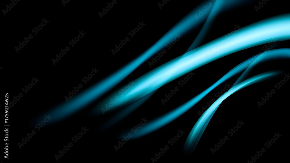 Obraz premium Abstract blue smoke texture backdrop with dynamic lines and a light energy wave pattern