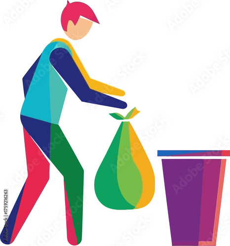 conscious disposal colorful individual acts for a healthier, tidier world