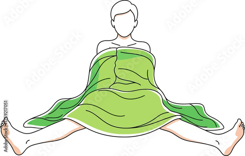 postbath comfort embracing serene moments, natural rejuvenation after a cleanse