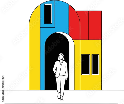 stepping into a vibrant new world of abstract architectural possibilities