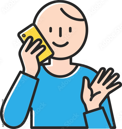 smiling caller connects instantly, sharing friendly words across any distance