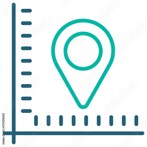 Area Outline Blue Icon