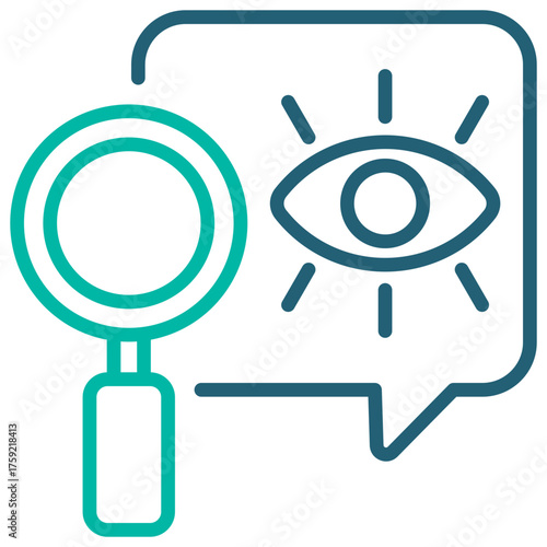 Transparency Outline Blue Icon