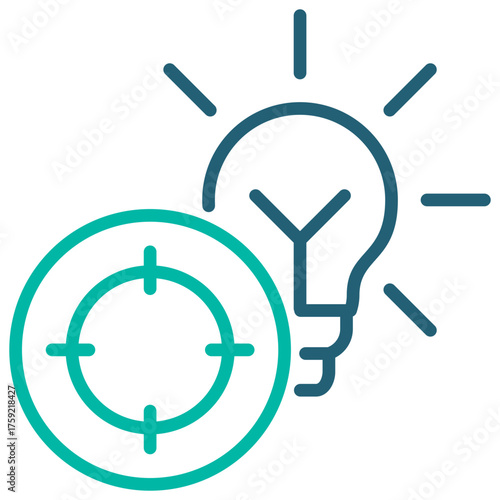 Opportunity Outline Blue Icon