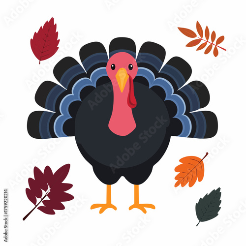 vector illustration of turkey